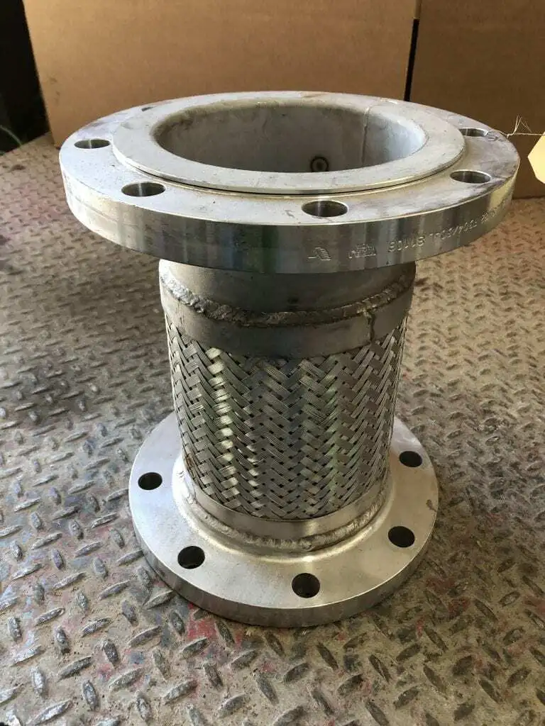 6″ X 13″ Flanged Braided Stainless Steel Flexible Hose / Expansion Joint