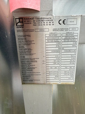 2016 RAVANAT CHAUDRONNERIE Hydrogen Heat Exchanger Heat Exchangers - Block | Perry Equipment (3)