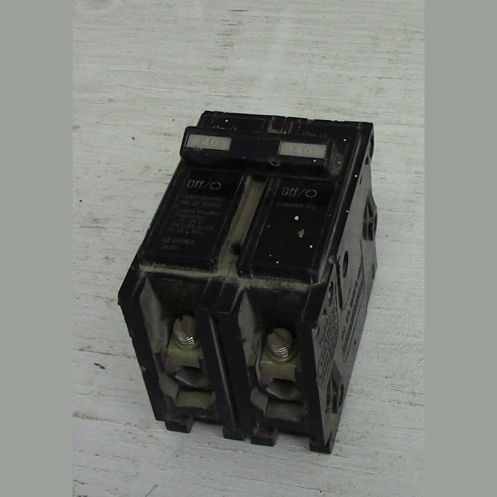 Cutler Hammer 2 Pole 40 Amp Push-in Breaker