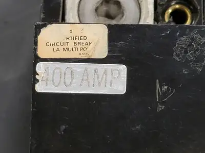 400 Amp, 3 Pole Circuit Breaker