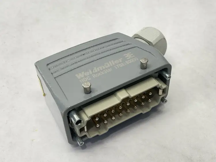Used WEIDMULLER MALE CONNECTOR 16P 16A 500V 1207500000 W/ 1788180000 Disconnects Michigan US | Maverick Industrial Sales #1089267