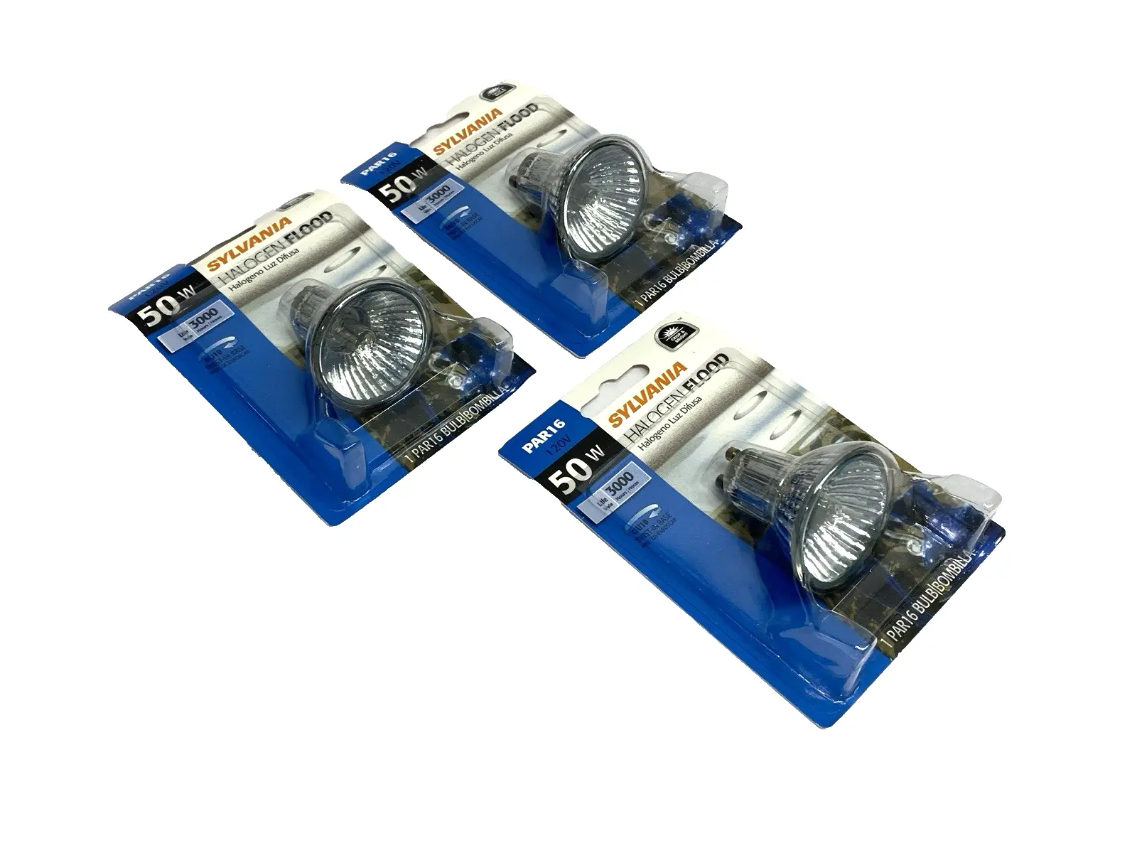 New | in-Stock SYLVANIA Flood Light Bulb 120V 50W LOT OF 3 Light Source Equipment Michigan US | Maverick Industrial Sales #1393350