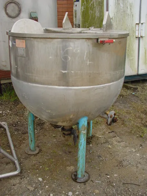 225L S/S Jacketed Pan With Lid