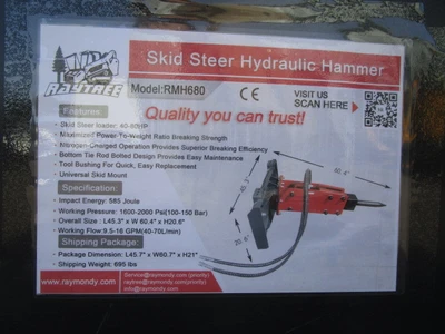 Raytree Skid Steer Concrete Breaker