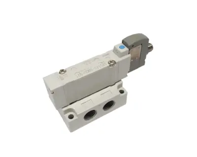 SY5140-5WOU-02T | SMC  Base Mount Solenoid Valve 5-Port 2-Position 1/4" NPT 24VDC - New