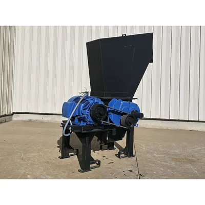 Used 40HP Single Roll Industrial Shredder - 18" Dia. X 16.5"W