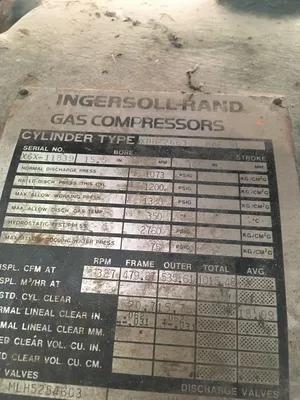 Used Ingersol Rand 5HHE See Pictures for Information Gas Compressors Oklahoma US | Borderless Services #1378129