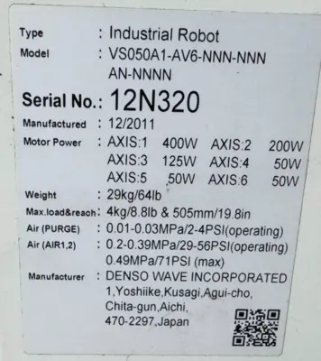 USED DENSO RC7M-VSA1-2NNP-NB-NNN