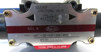 NEW TOYOOKI KOGYO HD1-2S-KCP-03A-WYD2 DIRECTIONAL VALVE HD12SKCP03AWYD2