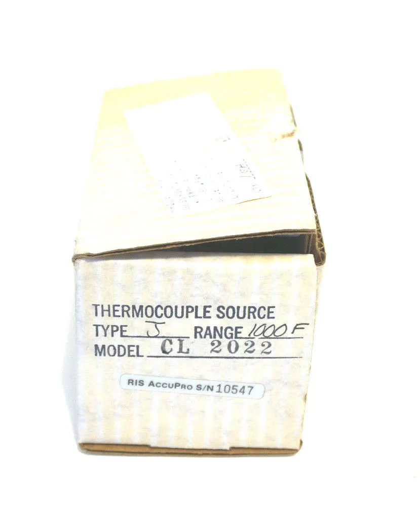 NEW ROCHESTER INSTRUMENT SYSTEMS TYPE J THERMOCOUPLE CL-2022
