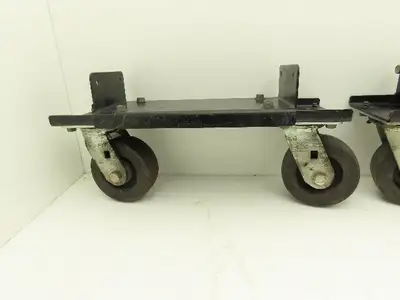 Lincoln Electric Powerwave Front Caster Wheels With Brackets For Welder Lot of 2