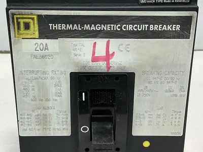 USED SQUARE D FAL36020