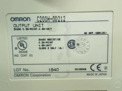 USED OMRON C200HOD212