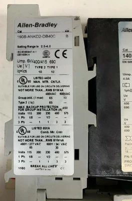 USED ALLEN BRADLEY 190S-ANKD2-DB40C