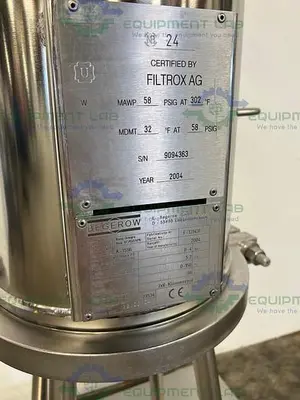 USED BEGEROW BECO-INTEGRA STAINLESS STEEL FILTER HOUSING W/ VALVES, 12" SS HOUSING