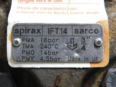 USED SPIRAX SARCO IFT14