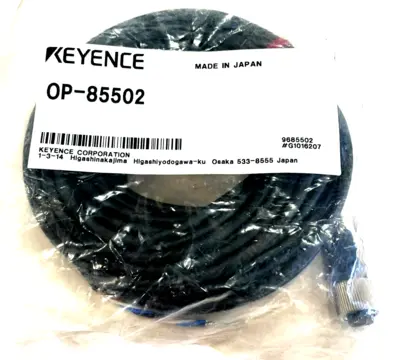 NEW KEYENCE OP-85502 CONNECTOR CABLE CORDSET OP85502
