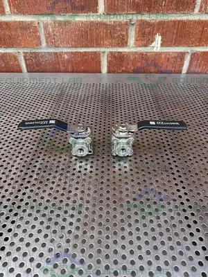 USED SVF -F. C. I. R86666ATSE BALL VALVE 1500 PSI W/ 1/4" THREADED FITTING