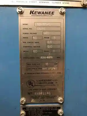 USED KEWANEE BOILER MAUFACTURING, LLC L3S-150-G