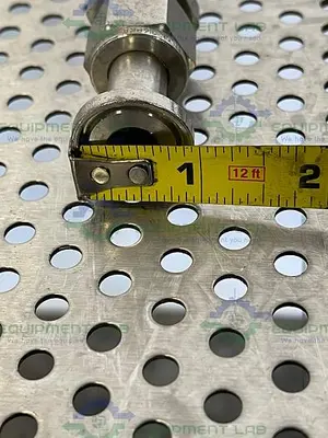 USED 208" STAINLESS STEEL BRAIDED HOSE W/ 1/2" SANITARY FITTINGS