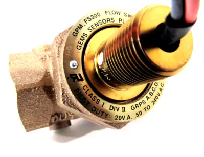 NEW GEMS 26615 FLOW SWITCH