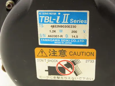 Tamagawa 4832N9030E230 AC Servo Motor 1200W 200vAC 63 Frame