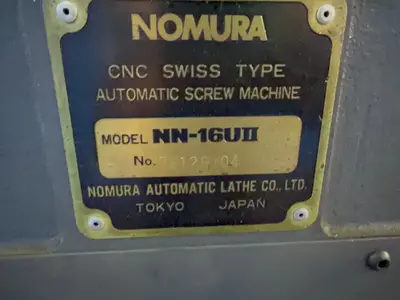 Used NOMURA NN16UII Automatic Bar Machines Ohio US | HGR 24 #1518969