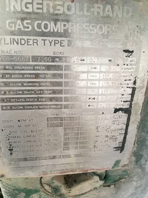 Used Ingersol Rand Qty 2 One Unit dissembled RDS2 See Pictures for Information Gas Compressors Oklahoma US | Borderless Services #1378225