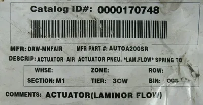 NEW FLOWSERVE AUTOA200SR ACTUATOR 0000170748 DRW-MNFAIR