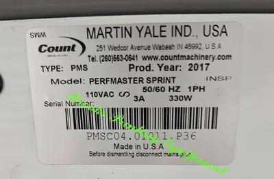 USED 2017 MARTIN YALE PERFMASTER SPRINT