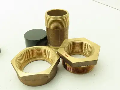 GHMC 1 1/2" To 1 1/4" Brass Couplings Lot Of 2