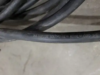 SOOW Power Cord 14 AWG 3 Conductor 600V w/ Plug 125V 15A