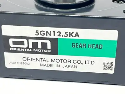5GN12.5KA | Oriental Motor  Gear Head - New – Open Box