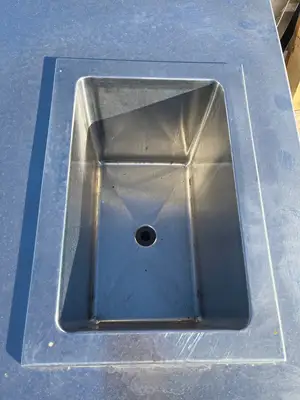Used Falcon Restaurant Supply Used 85" Stainless Steel Drink Station with Ice Bin and Cup Dispensers - SS270 Underbar Equipment Illinois US | Falcon Restaurant Supply #1375887