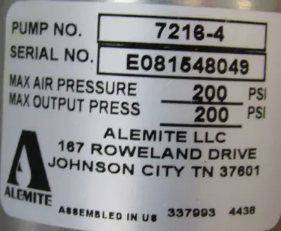 NEW ALEMITE 7216-4 TRANSFER PUMP 72164
