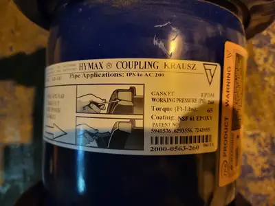 4" EPDM Coupling 4.25"-5.63"