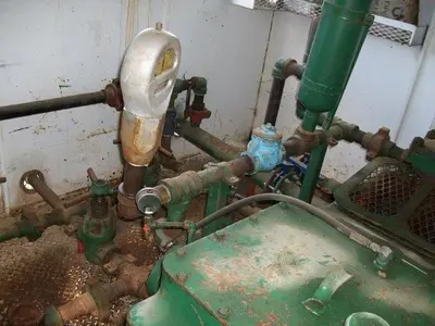 USED GARDNER DENVER TEE 4X5 TRIPLEX MUD PUMP PACKAGE
