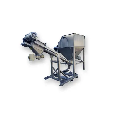 Used Flexicon Combo Bag Dump Weigh Batching and 5" Discharge Conveyor