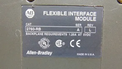 Allen Bradley 2760-RB/A PLC-5 Flexible Interface Module Rev. L Used