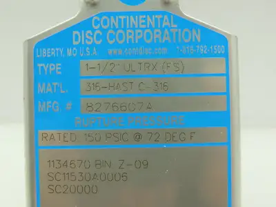 New | in-Stock CONTINENTAL DISC _UNKNOWN_ Miscellaneous MRO | Arrow Industrial #659490