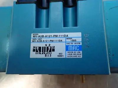 Used MAC VALVES MVA2BA121PM111DA Pumps Ohio US | HGR 24 #881980
