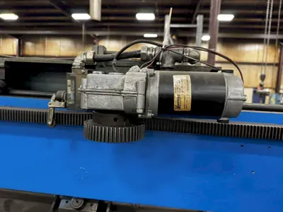 54" JETLINE MODEL #SWC-3A SEAM WELDER WITH SYNCROWAVE 250DX WELDER: YOBRO #23913