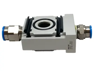 Used Festo Pneumatic Distributor Block, G1/2 4-Port 549337 Parts (Hydraulics and Pneumatics) Michigan US | Maverick Industrial Sales #1395126