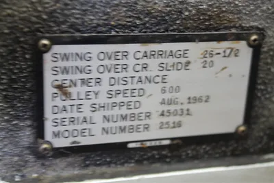 1962 LODGE & SHIPLEY RXE2516 Engine Lathes (Gap Bed, Hollow-Spindle, Tracer) | Mohawk Machinery (10)