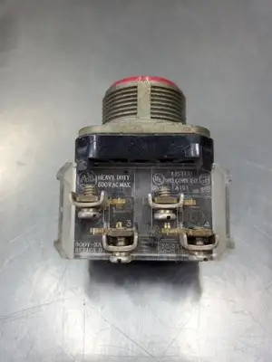 USED ALLEN BRADLEY 800T-XA Ser D Red Pushbutton Switch