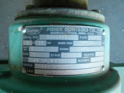 Fisher 1" 150 Class, 316 Stainless Control Valve