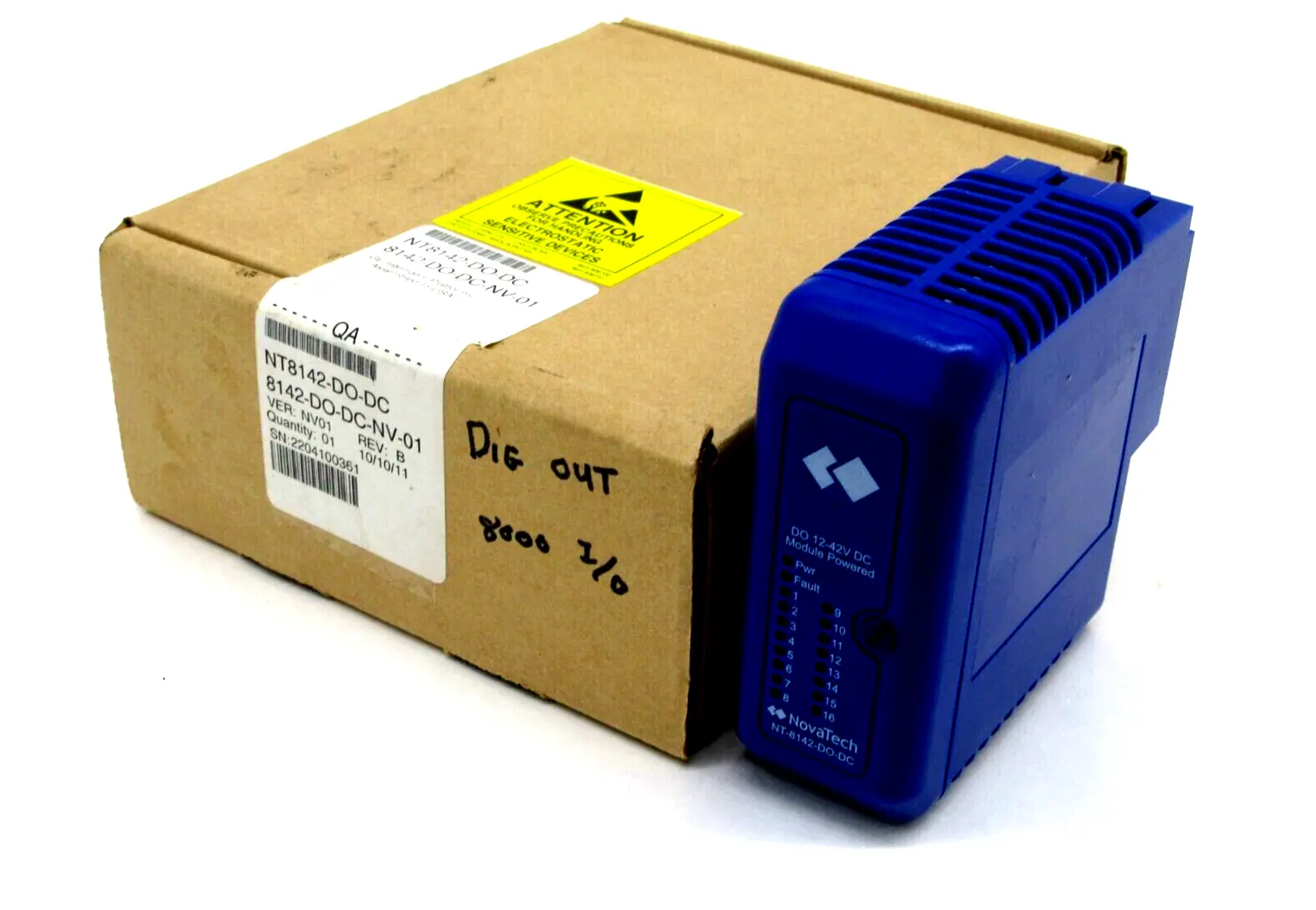 NEW NOVATECH / MTL NT8142-DO-DC MODULE REV B 16 CHANNEL 8142-DO-DC-NV-01