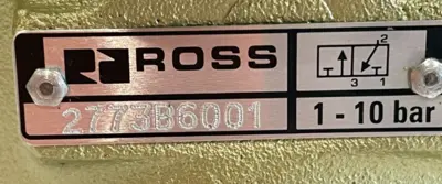 NEW ROSS 2773B6001 DIRECTIONAL CONTROL VALVE 1-10 BAR