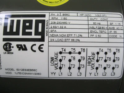 Oberdorfer 1/2" NPT Chemsteel RM10635CW-M1 Gear Pump WEG 1/2 HP Motor NEW P22