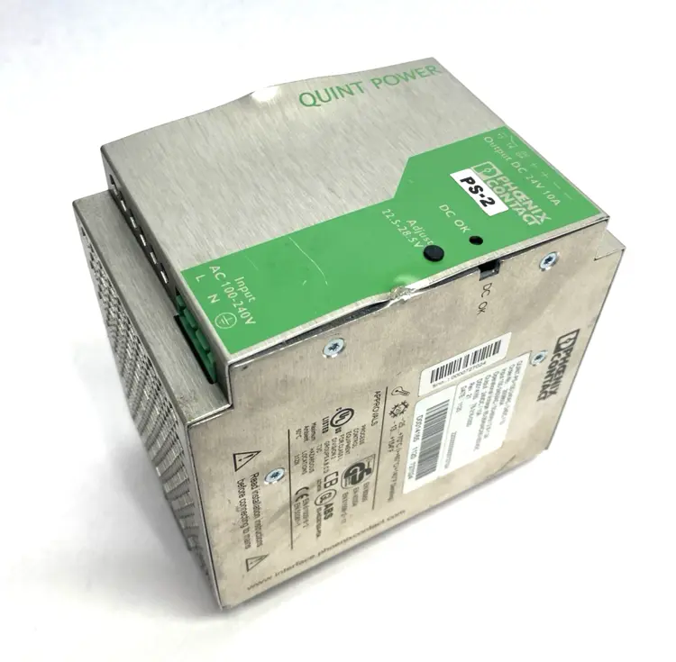 Used PHOENIX CONTACT PRIMARY SWITCHED POWER SUPPLY DAMAGED FACE AC/DC Power Supplies | Maverick Industrial Sales #1098848